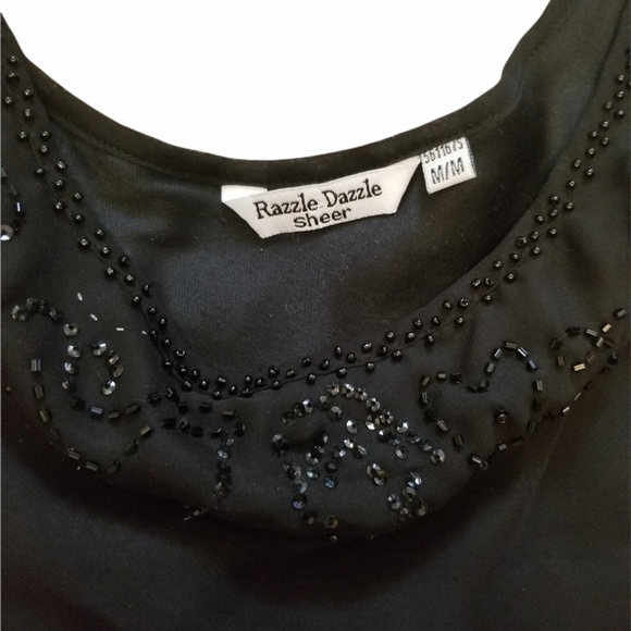 Razzle dazzle Sheer. Top black. M - Picture 4 of 6